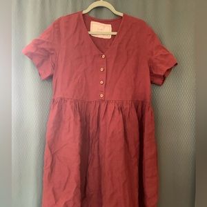 notPERFECT Linen MAMA MIDI Marsala